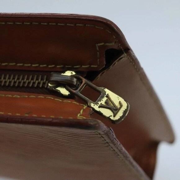 LOUIS VUITTON Epi Pochette Homme Clutch Bag Zipangu Gold M52528 LV Auth ti2447 - Picture 9 of 16